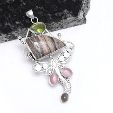 Ciondolo Rhodonite peridoto