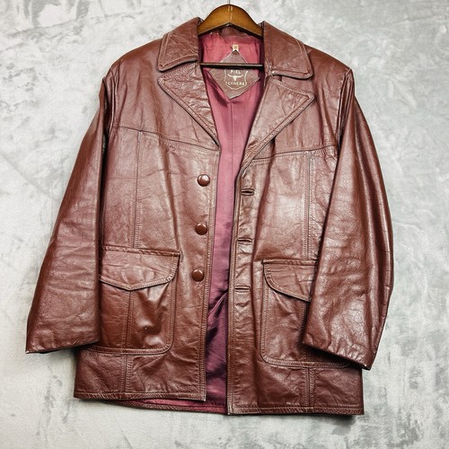 Giacca pelle patina cognac