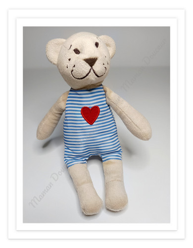 Peluche doudou ours beige - ours,