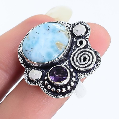 Anello argento con gemma - con,
