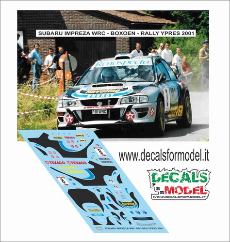 Decals subaru impreza wrc - decals, 1:43