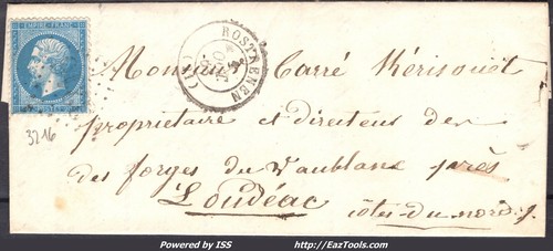 France sur lettre - lettre, avec