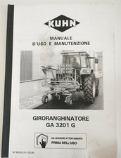 manuale kuhn giroranghinatore roto ranghinatore manutezione libretto GA 3201 G