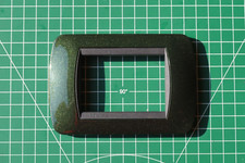 BTICINO LIVING ART. L4803VT PLACCA 3P VERDE METAL - Placca Living International 