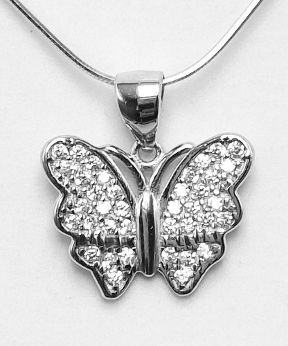 Ciondolo farfalla argento 925 - ciondolo,