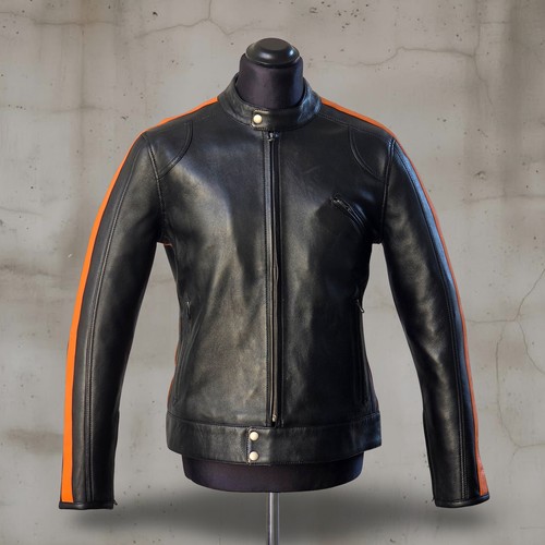Giubbotto pelle moto biker