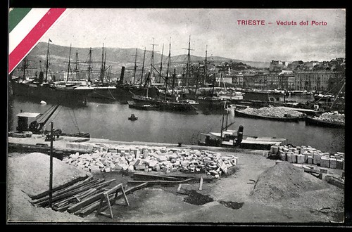 Cartolina trieste veduta del - cartolina, trieste,
