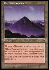 MTG DORMANT VOLCANO POOR - VULCANO DORMIENTE - VI - MAGIC