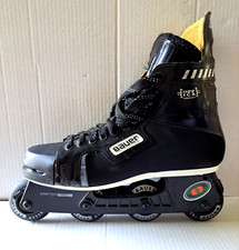 BAUER PATTINI ROLLER HOCKEY IN LINEA OFF ICE ROLLERBLADES INTERMEDIO VINTAGE