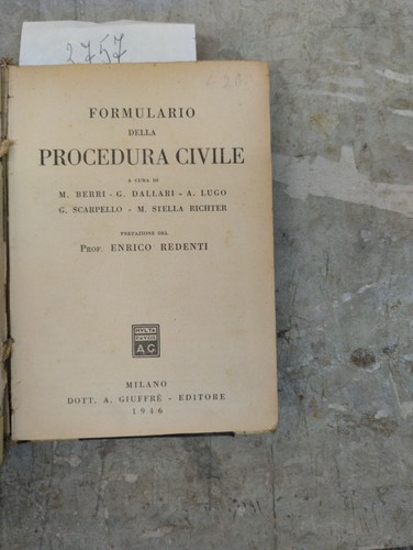 Formulario della procedura - formulario,
