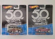 (2) Hot Wheels 50th