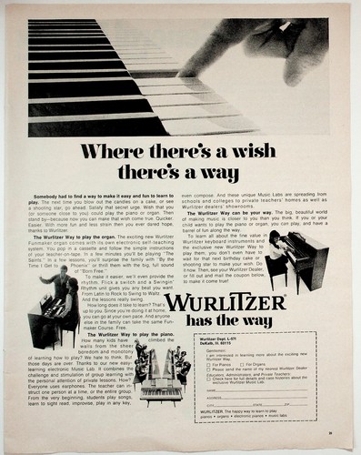 Wurlitzer vintage print - vintage,