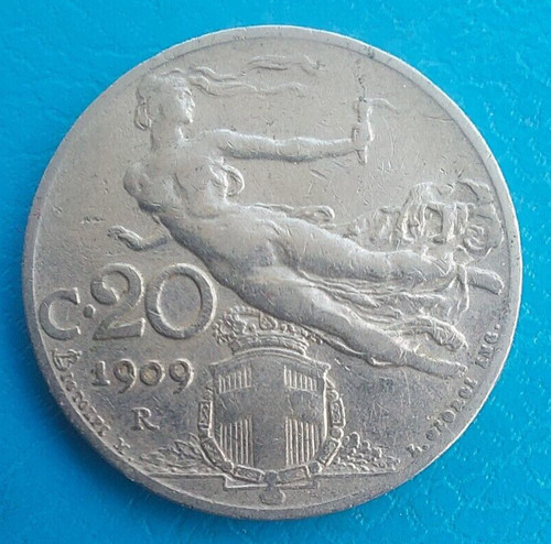 Italia centesimi 1909 44 - italia, km