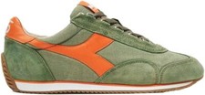 Scarpe Uomo Diadora Heritage Equipe H Tela Verde Sneakers Stone Wash Taglia 11