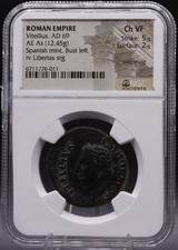 AD 69 Vitellio AE As •