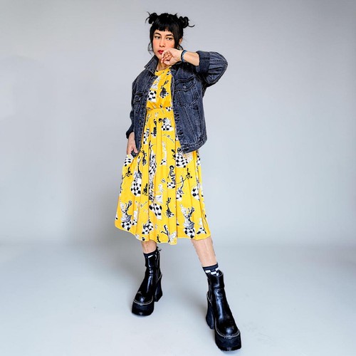 Moschino raro abito giallo