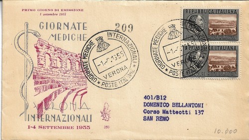Fdc venetia giornate - fdc, mediche