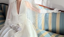 guanti sposa lunghi color avorio