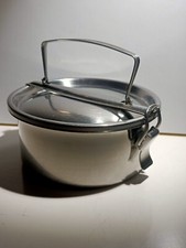 Portavivande Gavetta Mori vintage in acciaio inox 18/8