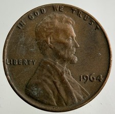 1964 US USA Lincoln One Cent