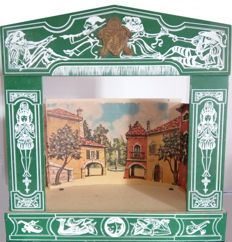 Teatrino legno marionette - in,