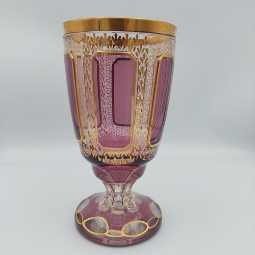 Antico vaso moser boemia vetro - vaso,