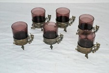 6 VECCHIE TAZZINE IN VETRO