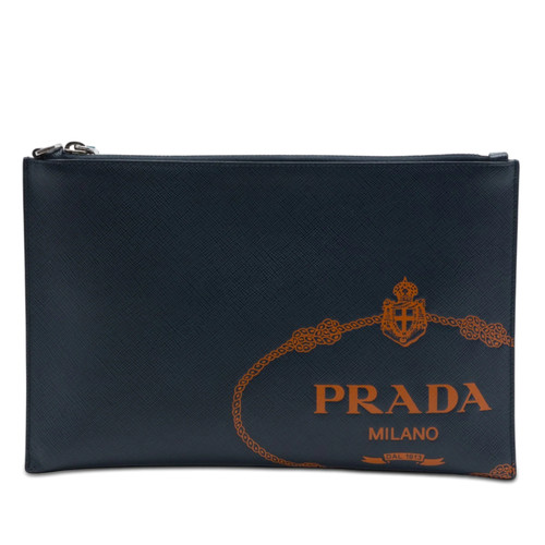 Prada saffiano logo - logo, pochette