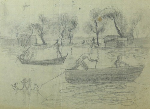 Antico disegno bozzetto - antico,