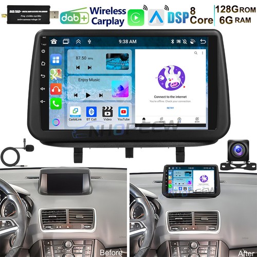 Dab carplay 8kerm 128gb - dab+,