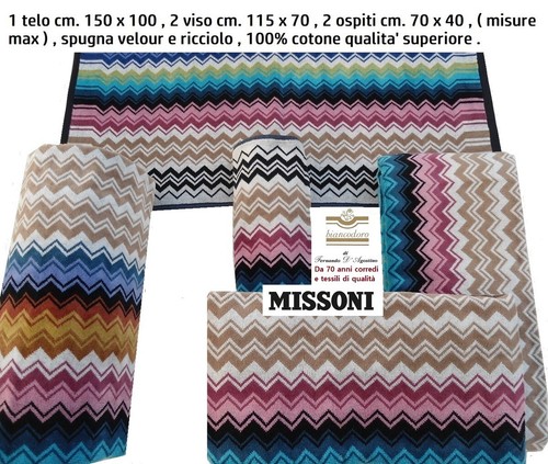 Missoni spugne set pezzi - missoni,