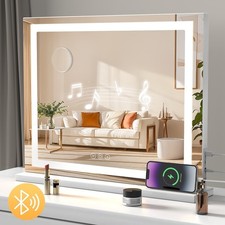 Specchio da trucco LED specchio da bagno con illuminazione USB Bluetooth specchio cosmetico