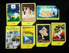 Set Italia 2000 Pneumatici MICHELIN 7 Schede Telefoniche Pubblicitarie