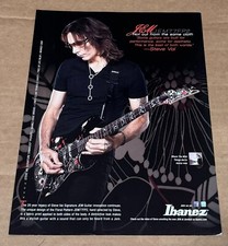 Pubblicità stampa STEVE VAI - Chitarre Ibanez - JEM77P2 - 2010