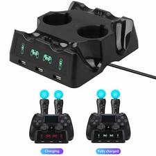 Nuovo controller 4 in 1 stazione di ricarica supporto per Playstation PS4 VR PS Move