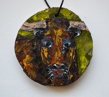 Collana toro gioielli in legno