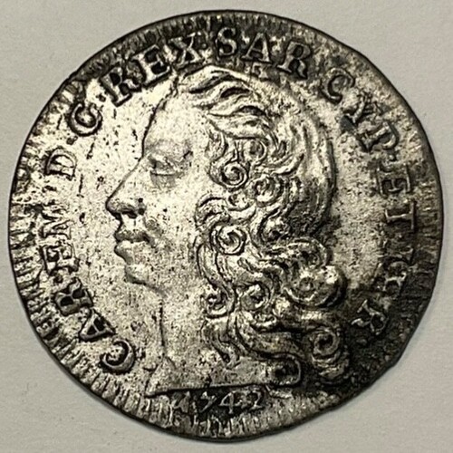 Soldi 1742 savoia - 1742, carlo