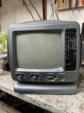 Mini Tv/radio Portatile Bianco E Nero Vintage