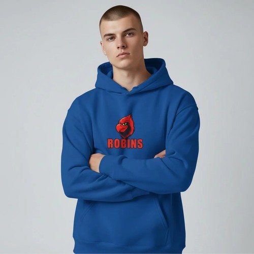 Felpa sportiva vintage blu con - sportiva,