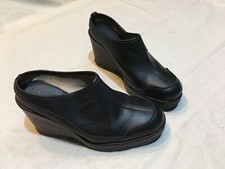 Ruco Line Sandalo donna in pelle con zeppa col. Nero eu 36 vintage buone condizi