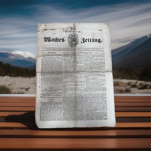 Antico giornale svizzera 1863 - antico,