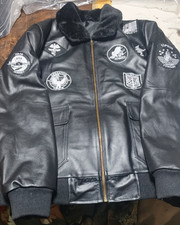 giacca aviatore pelle nera