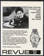 1964 Revue Sea Eagle orologio foto stampa d'epoca europea pubblicità