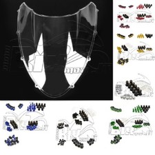 CUPOLINO PARABREZZA PLEXIGLAS DUCATI 848/1098/1198 CHIARO DOPPIA B+VITI in ERGAL