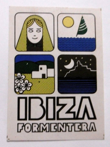 Adesivo souvenir ibiza - adesivo,