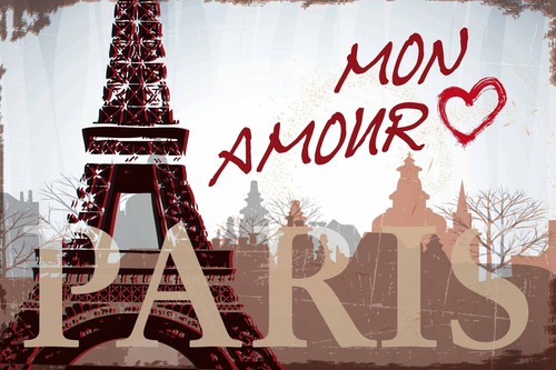 Targa latta parigi torre - latta,