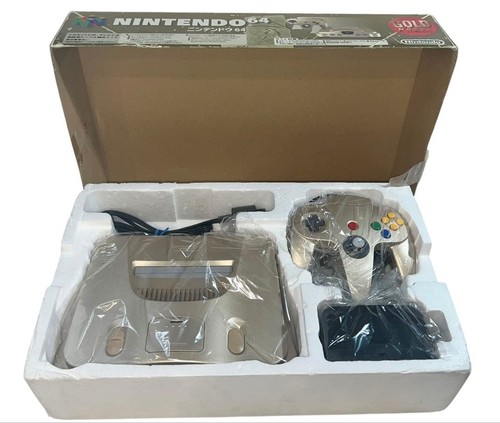 Nintendo n64 gold console - nintendo,
