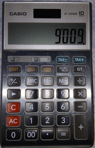 Calcolatrice casio 100bm - calcolatrice, jf-100bm