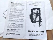 FRANCO VALENTE ARTISTA DISABILE NEUROMOTORIO art brut disegno 1992 note critiche