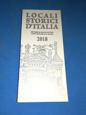 LOCALI STORICI D'ITALIA CAFFE' RISTORANTI HOTEL 2018 LIBRO DA COLLEZIONE - (34)